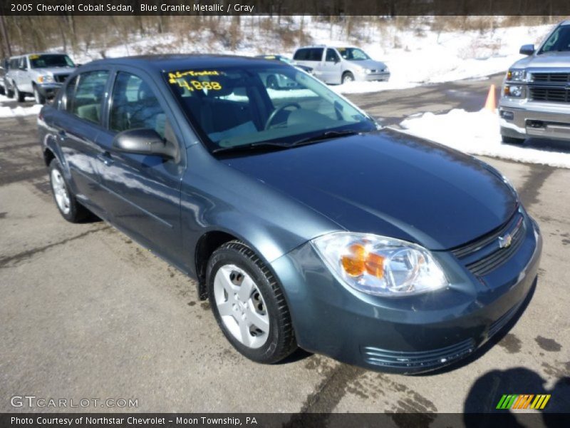 Blue Granite Metallic / Gray 2005 Chevrolet Cobalt Sedan