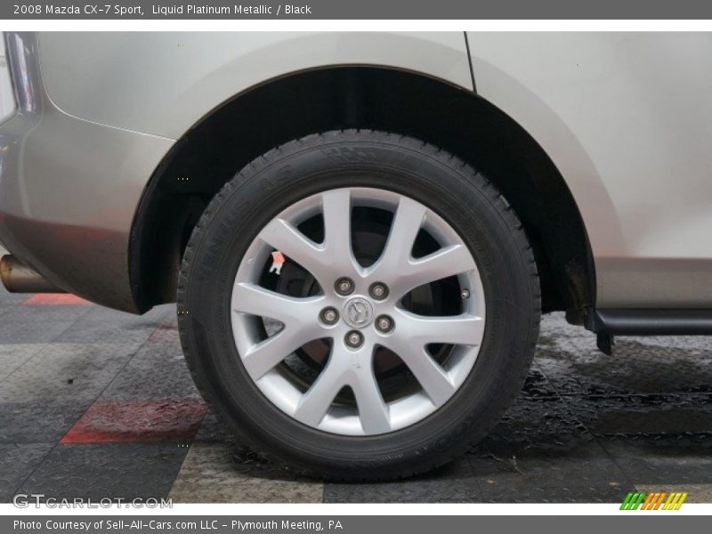 Liquid Platinum Metallic / Black 2008 Mazda CX-7 Sport