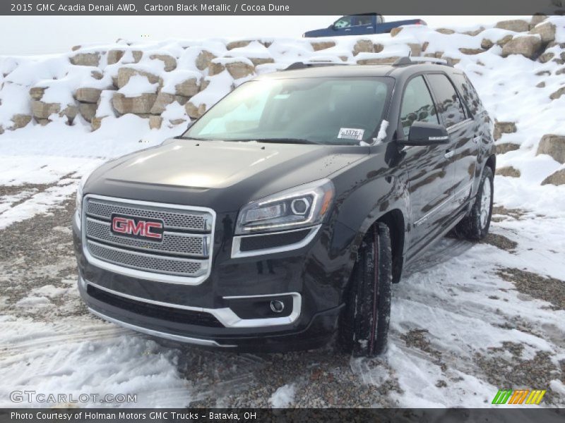 Carbon Black Metallic / Cocoa Dune 2015 GMC Acadia Denali AWD