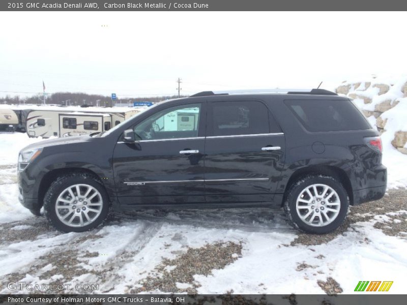Carbon Black Metallic / Cocoa Dune 2015 GMC Acadia Denali AWD