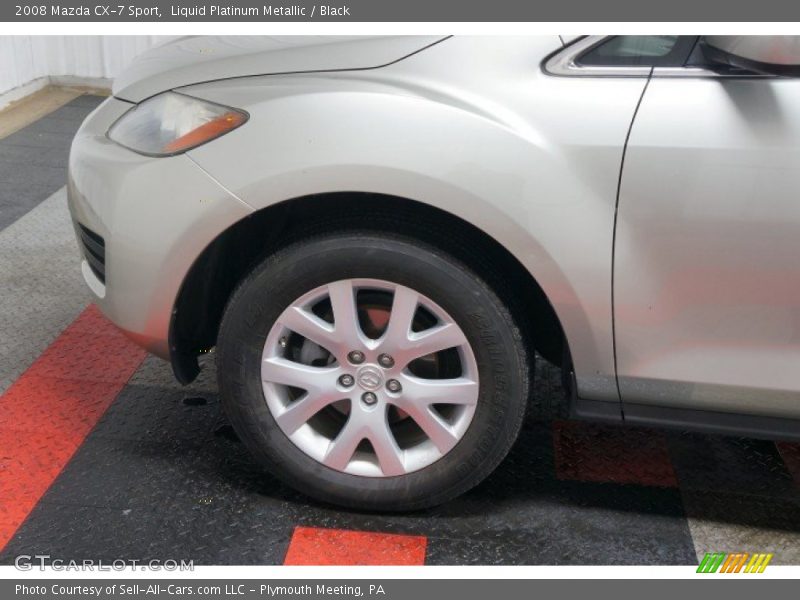 Liquid Platinum Metallic / Black 2008 Mazda CX-7 Sport