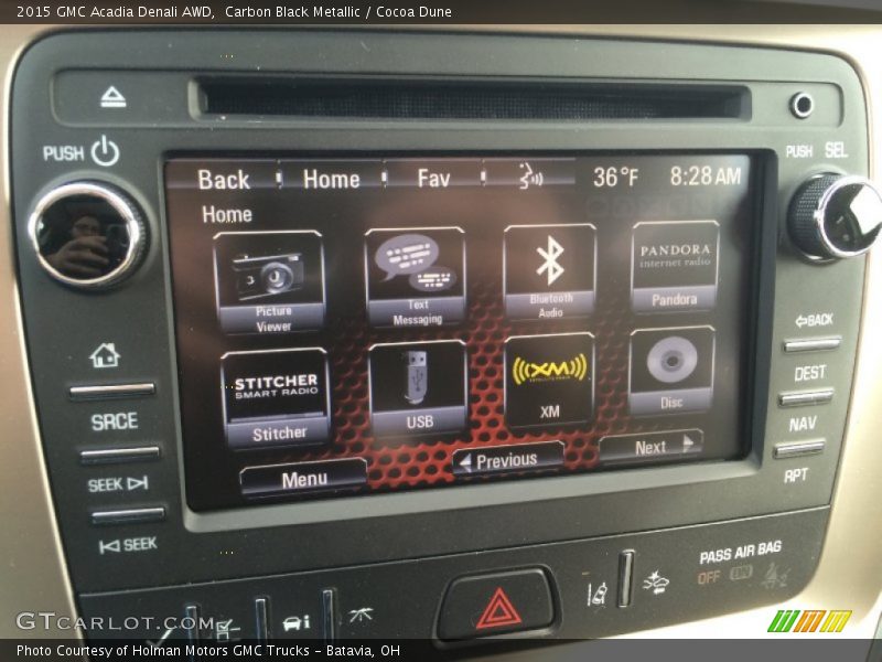 Carbon Black Metallic / Cocoa Dune 2015 GMC Acadia Denali AWD