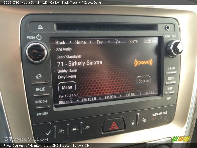 Carbon Black Metallic / Cocoa Dune 2015 GMC Acadia Denali AWD