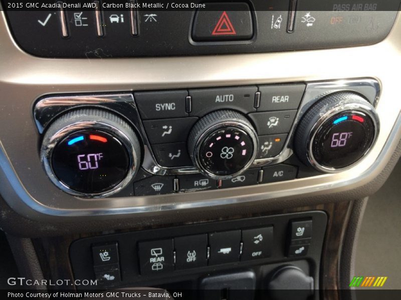 Carbon Black Metallic / Cocoa Dune 2015 GMC Acadia Denali AWD