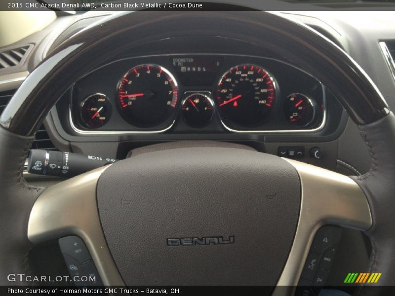 Carbon Black Metallic / Cocoa Dune 2015 GMC Acadia Denali AWD