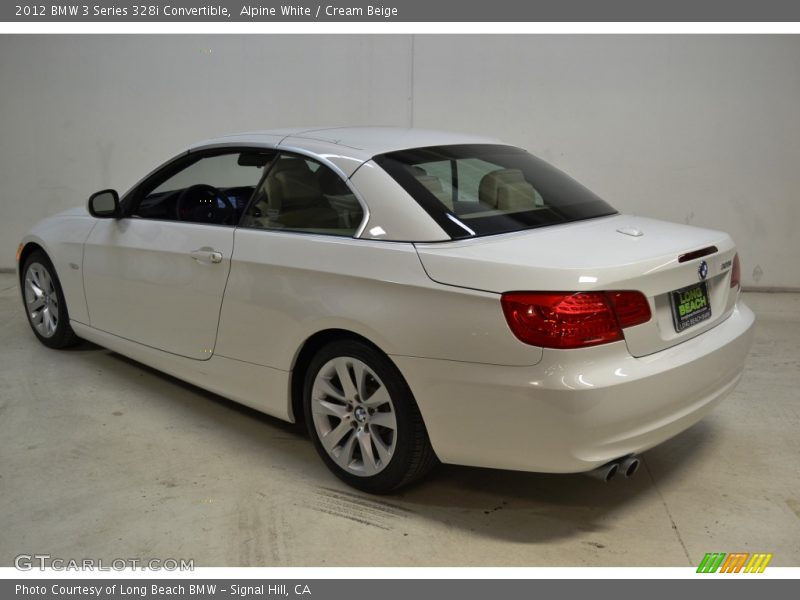 Alpine White / Cream Beige 2012 BMW 3 Series 328i Convertible