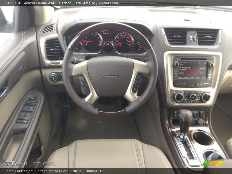 Carbon Black Metallic / Cocoa Dune 2015 GMC Acadia Denali AWD