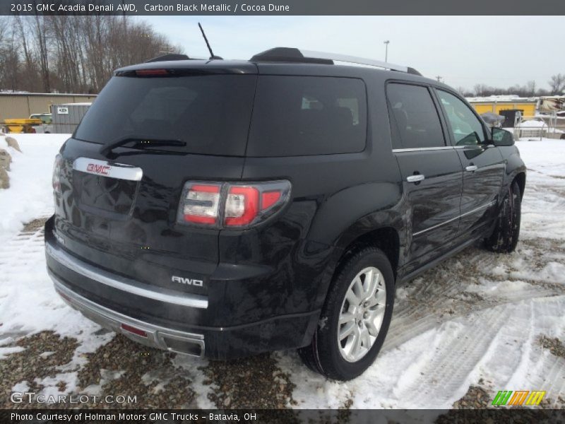 Carbon Black Metallic / Cocoa Dune 2015 GMC Acadia Denali AWD