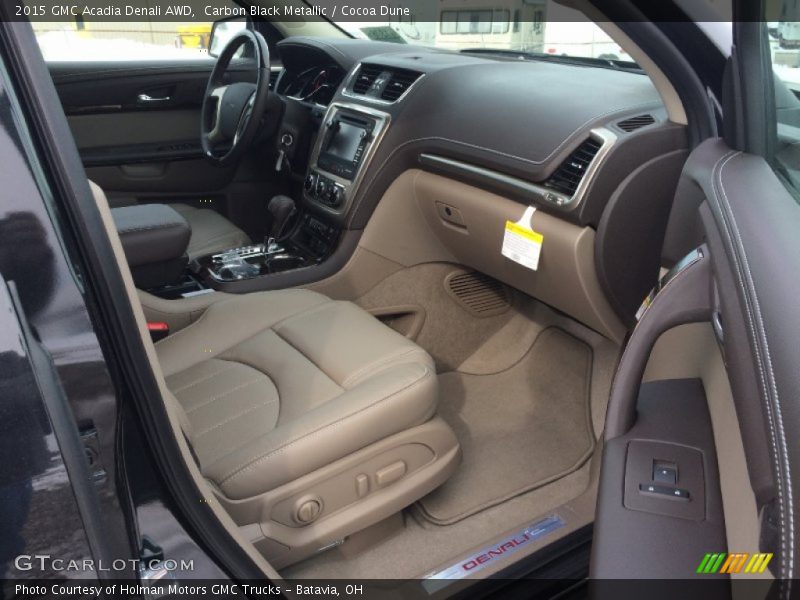 Carbon Black Metallic / Cocoa Dune 2015 GMC Acadia Denali AWD