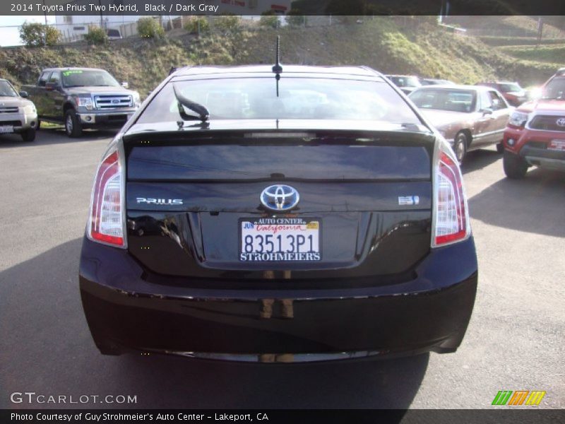 Black / Dark Gray 2014 Toyota Prius Two Hybrid