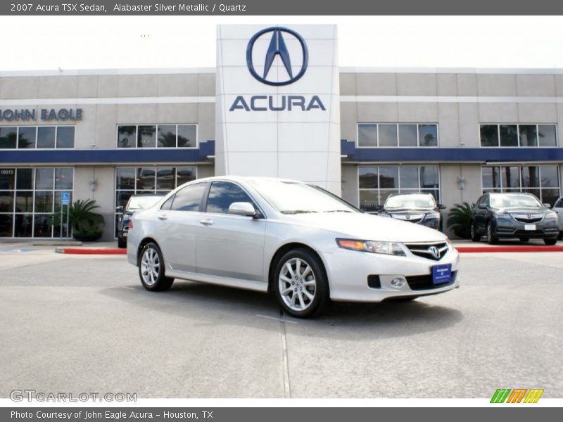 Alabaster Silver Metallic / Quartz 2007 Acura TSX Sedan