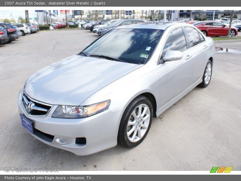 Alabaster Silver Metallic / Quartz 2007 Acura TSX Sedan