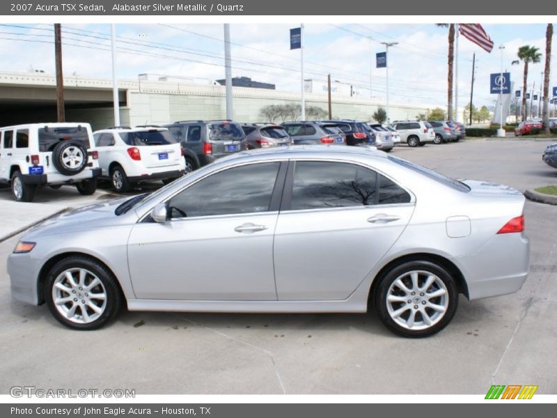 Alabaster Silver Metallic / Quartz 2007 Acura TSX Sedan