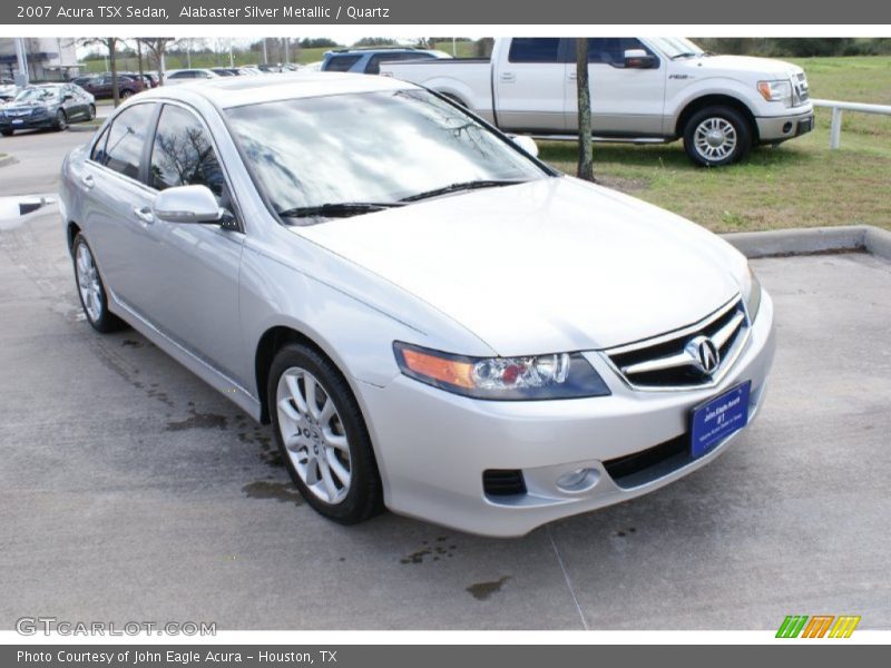 Alabaster Silver Metallic / Quartz 2007 Acura TSX Sedan
