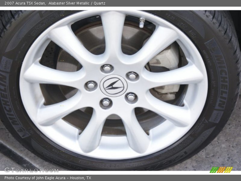 Alabaster Silver Metallic / Quartz 2007 Acura TSX Sedan