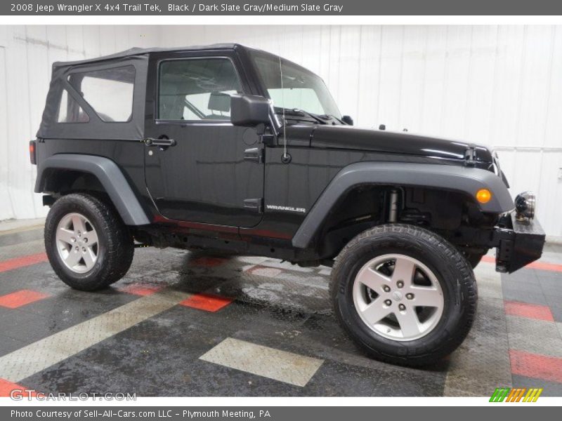 Black / Dark Slate Gray/Medium Slate Gray 2008 Jeep Wrangler X 4x4 Trail Tek