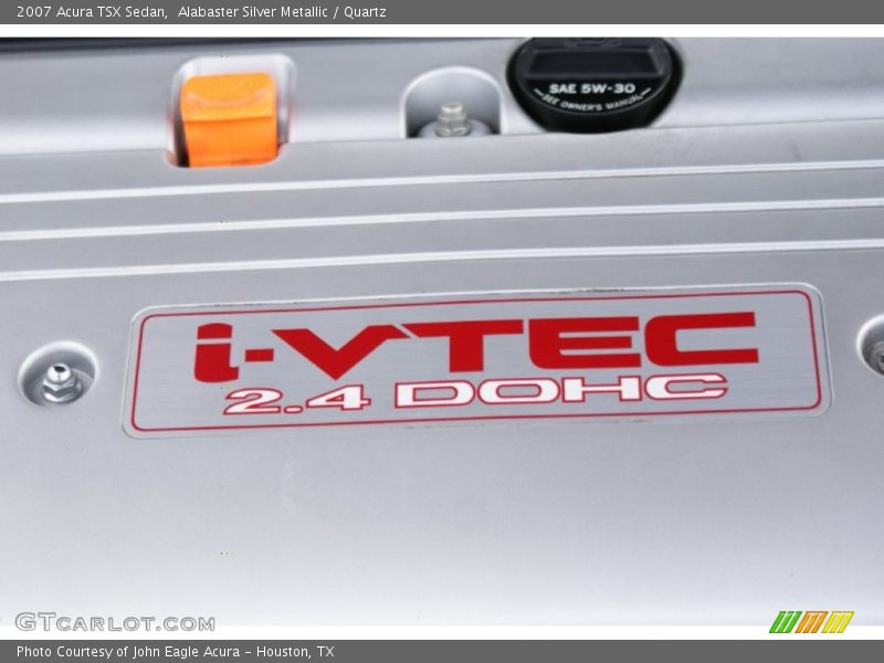Alabaster Silver Metallic / Quartz 2007 Acura TSX Sedan