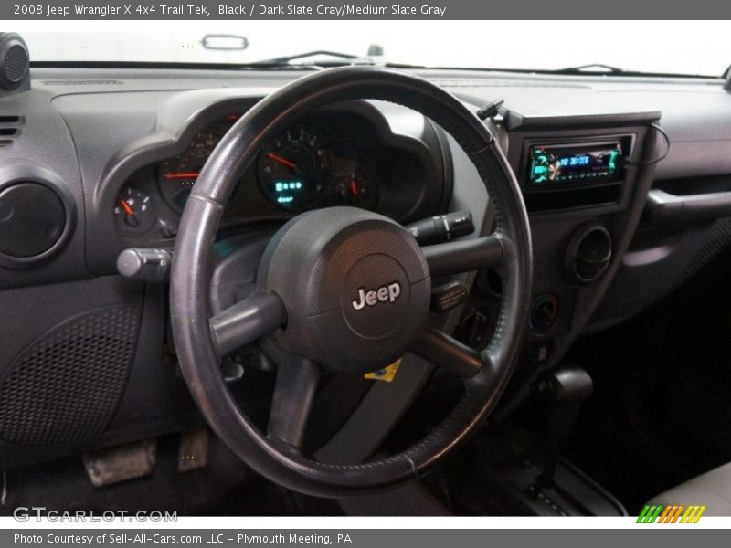 Black / Dark Slate Gray/Medium Slate Gray 2008 Jeep Wrangler X 4x4 Trail Tek