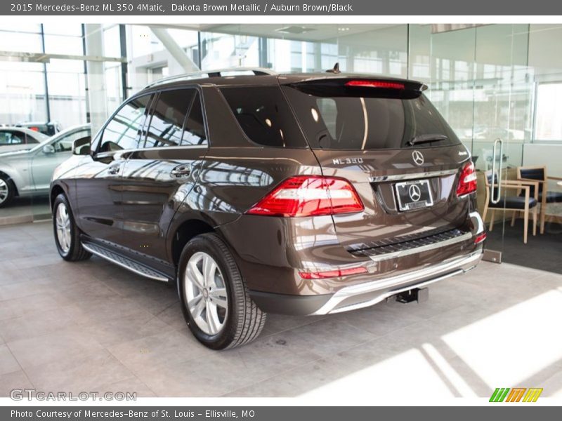 Dakota Brown Metallic / Auburn Brown/Black 2015 Mercedes-Benz ML 350 4Matic