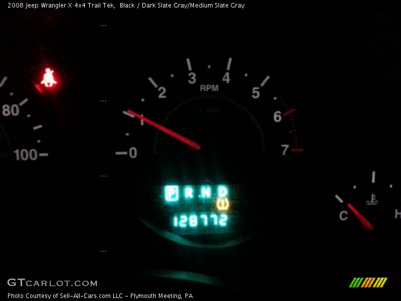 Black / Dark Slate Gray/Medium Slate Gray 2008 Jeep Wrangler X 4x4 Trail Tek