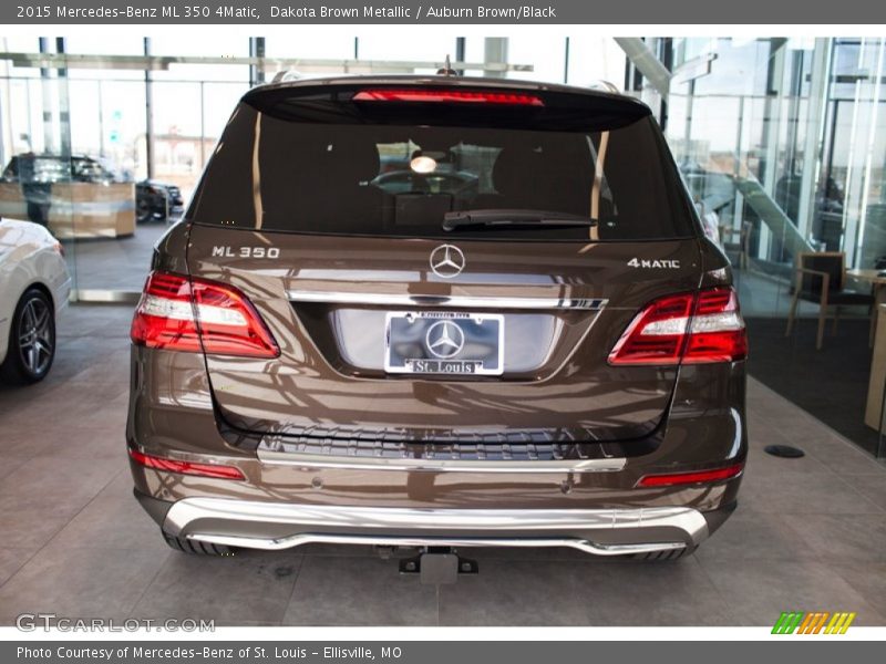 Dakota Brown Metallic / Auburn Brown/Black 2015 Mercedes-Benz ML 350 4Matic
