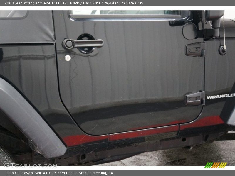 Black / Dark Slate Gray/Medium Slate Gray 2008 Jeep Wrangler X 4x4 Trail Tek