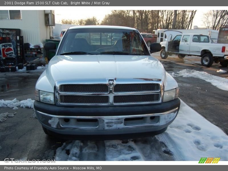 Bright White / Mist Gray 2001 Dodge Ram 1500 SLT Club Cab