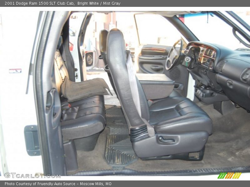 Bright White / Mist Gray 2001 Dodge Ram 1500 SLT Club Cab