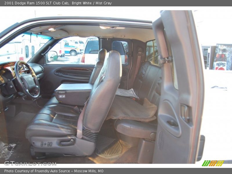 Bright White / Mist Gray 2001 Dodge Ram 1500 SLT Club Cab