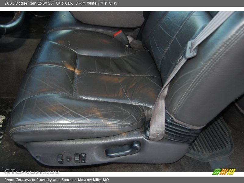Bright White / Mist Gray 2001 Dodge Ram 1500 SLT Club Cab