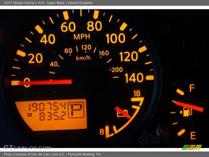 Super Black / Desert/Graphite 2007 Nissan Xterra X 4x4