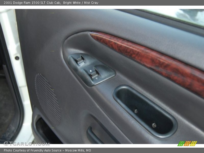 Bright White / Mist Gray 2001 Dodge Ram 1500 SLT Club Cab