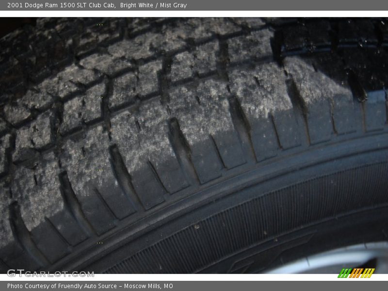 Bright White / Mist Gray 2001 Dodge Ram 1500 SLT Club Cab