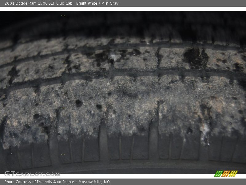 Bright White / Mist Gray 2001 Dodge Ram 1500 SLT Club Cab