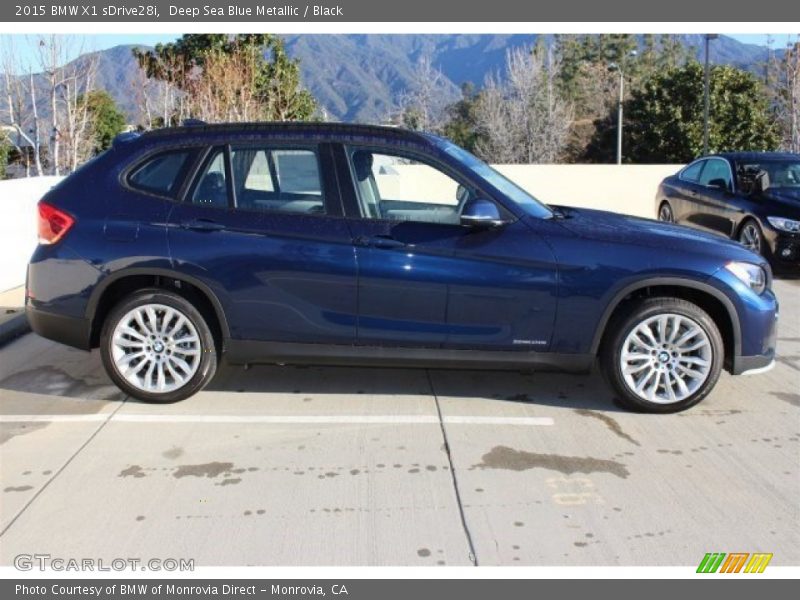 Deep Sea Blue Metallic / Black 2015 BMW X1 sDrive28i
