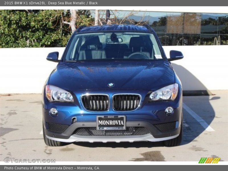 Deep Sea Blue Metallic / Black 2015 BMW X1 sDrive28i