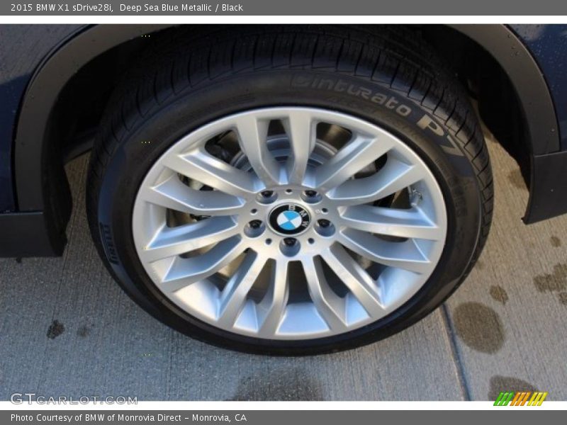 Deep Sea Blue Metallic / Black 2015 BMW X1 sDrive28i