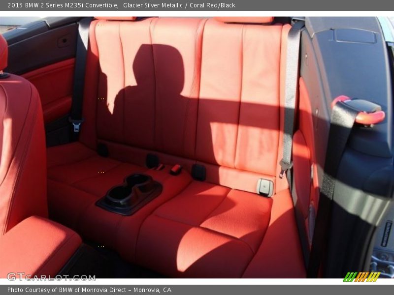 Glacier Silver Metallic / Coral Red/Black 2015 BMW 2 Series M235i Convertible