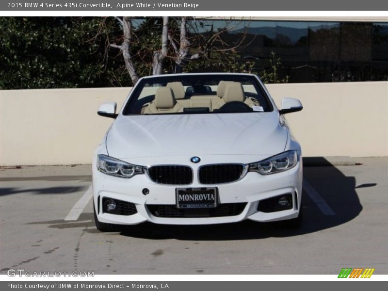 Alpine White / Venetian Beige 2015 BMW 4 Series 435i Convertible