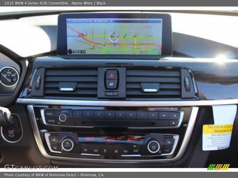 Alpine White / Black 2015 BMW 4 Series 428i Convertible