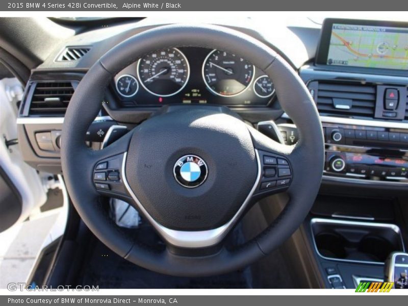 Alpine White / Black 2015 BMW 4 Series 428i Convertible