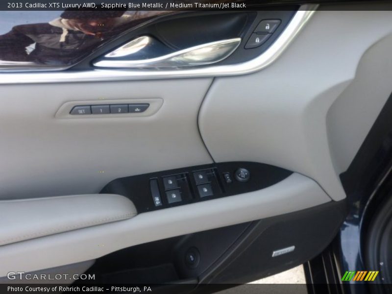 Sapphire Blue Metallic / Medium Titanium/Jet Black 2013 Cadillac XTS Luxury AWD