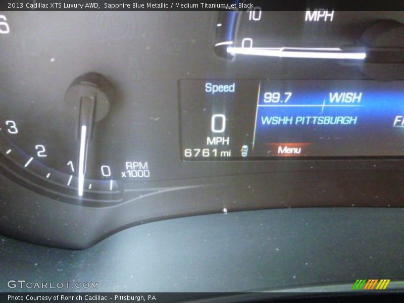 Sapphire Blue Metallic / Medium Titanium/Jet Black 2013 Cadillac XTS Luxury AWD