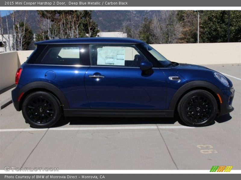 Deep Blue Metallic / Carbon Black 2015 Mini Cooper Hardtop 2 Door