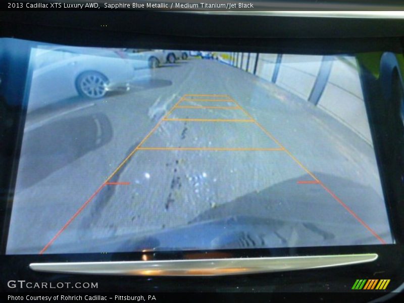 Sapphire Blue Metallic / Medium Titanium/Jet Black 2013 Cadillac XTS Luxury AWD