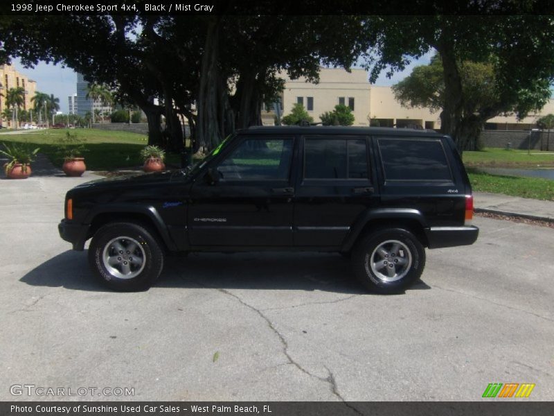 Black / Mist Gray 1998 Jeep Cherokee Sport 4x4