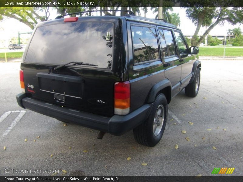 Black / Mist Gray 1998 Jeep Cherokee Sport 4x4