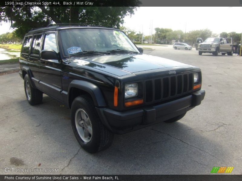 Black / Mist Gray 1998 Jeep Cherokee Sport 4x4