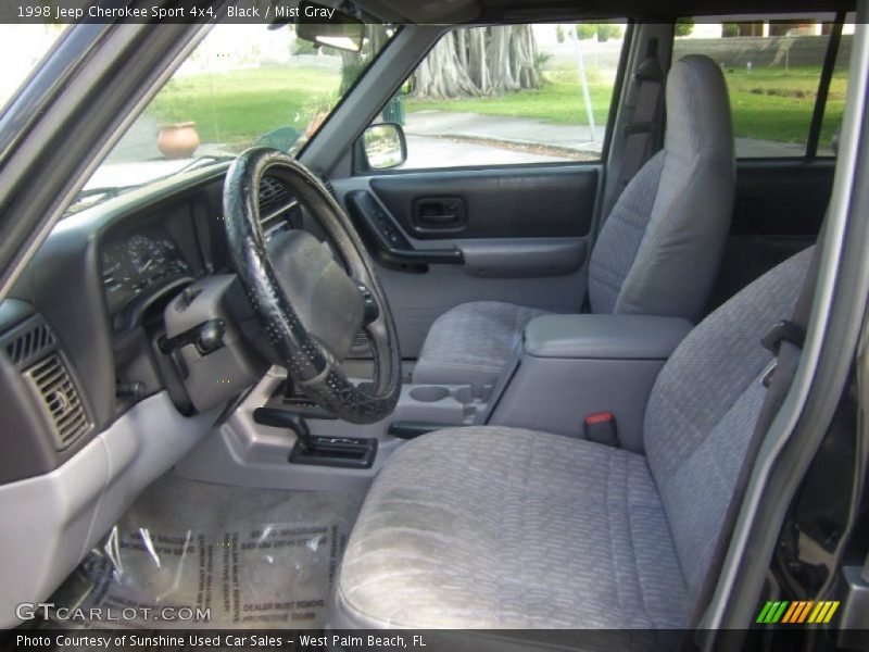 Black / Mist Gray 1998 Jeep Cherokee Sport 4x4