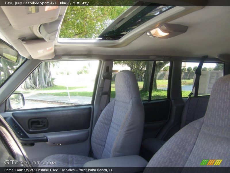 Black / Mist Gray 1998 Jeep Cherokee Sport 4x4